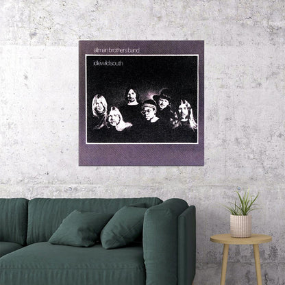 The Allman Brothers Band Idlewild South Album Cover Art Music Poster Iconic Rock Group Print