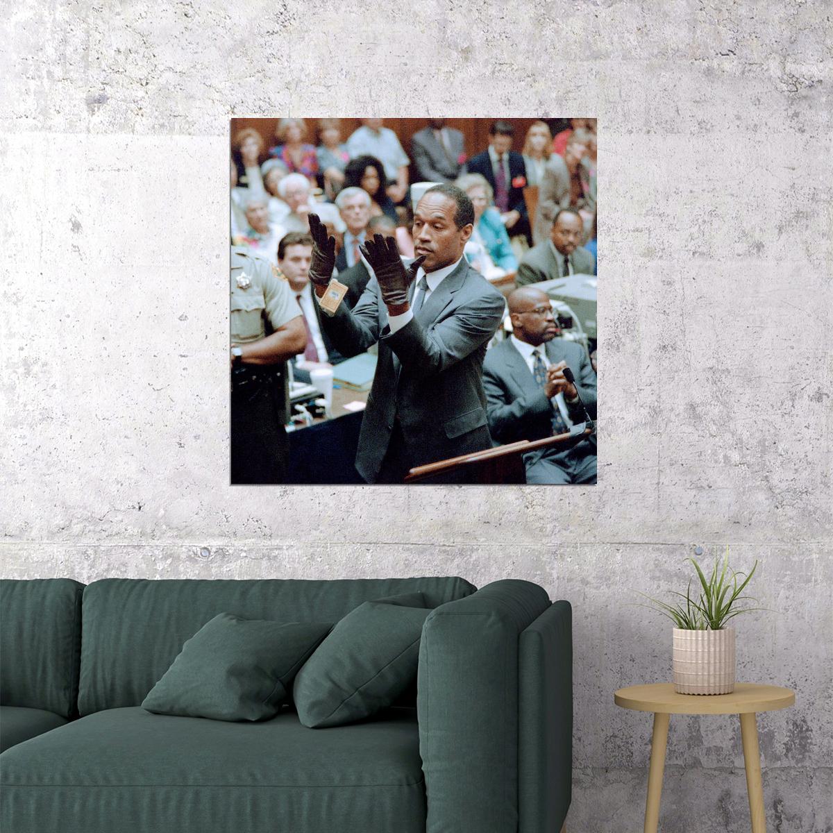 O. J. Simpson Poster Nfl Football Player Motivational Sports Print Wall Art