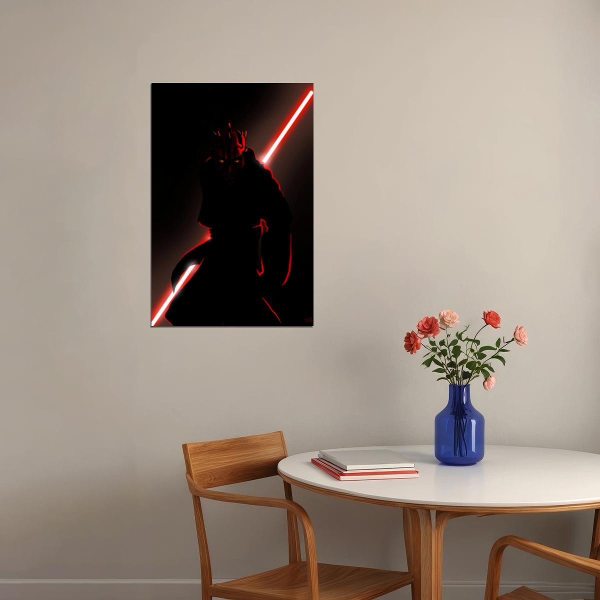 Star Wars Darth Maul Sci-fi Movie Poster