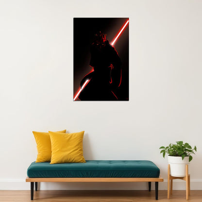 Star Wars Darth Maul Sci-fi Movie Poster