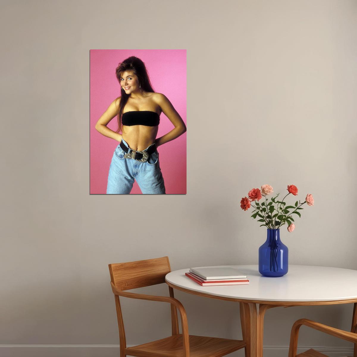 Saved By The Bell's Kelly Kapowski Retro 1990s Movie Poster Classic Tv Nostalgia Wall Art