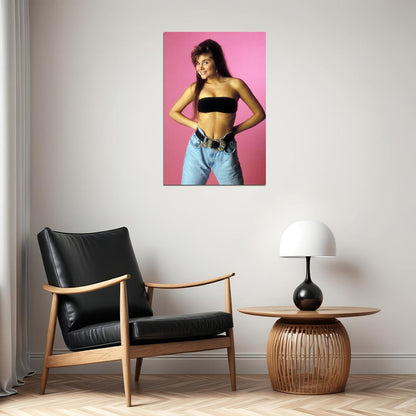 Saved By The Bell's Kelly Kapowski Retro 1990s Movie Poster Classic Tv Nostalgia Wall Art