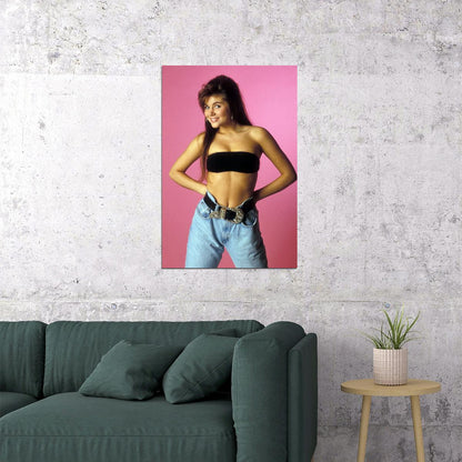 Saved By The Bell's Kelly Kapowski Retro 1990s Movie Poster Classic Tv Nostalgia Wall Art