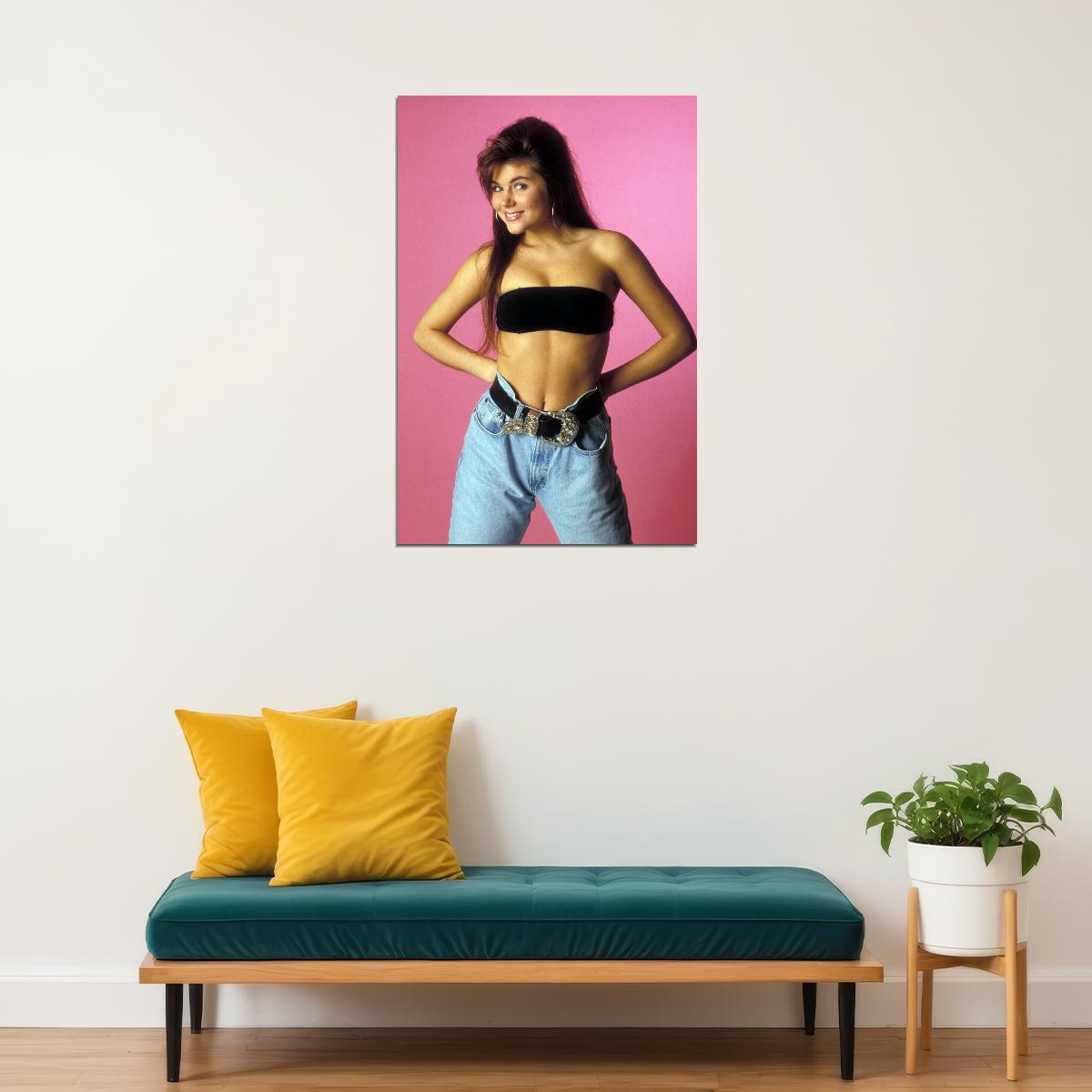 Saved By The Bell's Kelly Kapowski Retro 1990s Movie Poster Classic Tv Nostalgia Wall Art