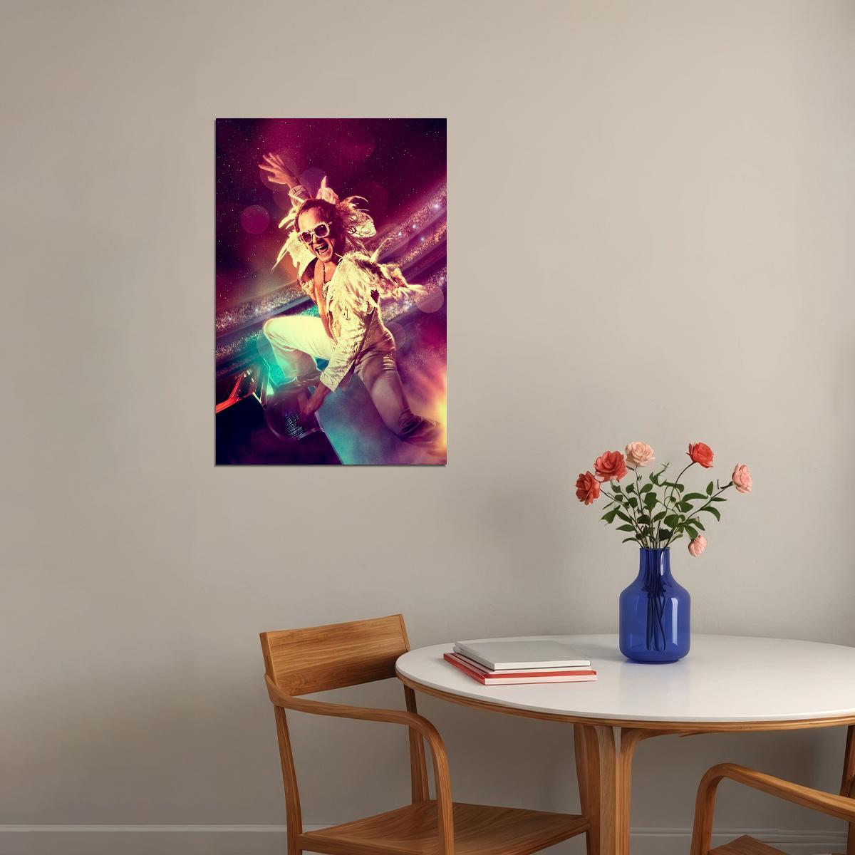 Elton John Poster Music Legend Wall Art Singer-songwriter Print - xonomax