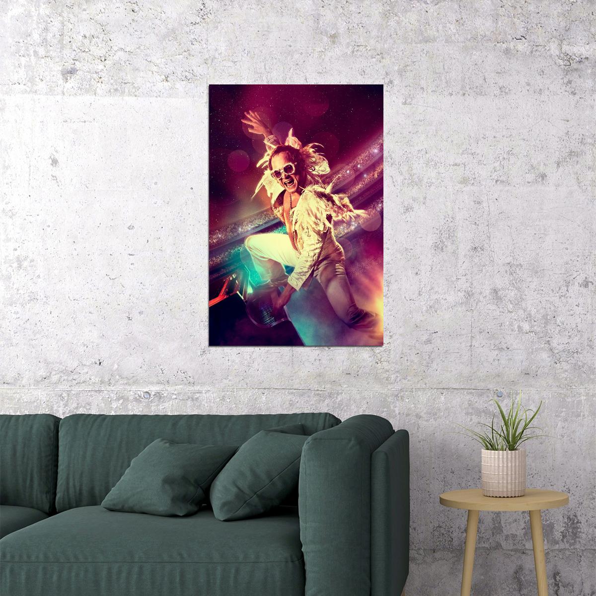 Elton John Poster Music Legend Wall Art Singer-songwriter Print - xonomax