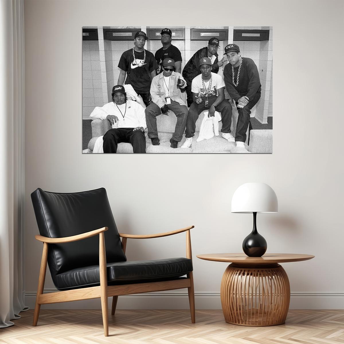 N.w.a Music Poster Iconic Rap Legends Wall Print