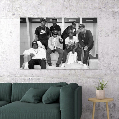 N.w.a Music Poster Iconic Rap Legends Wall Print