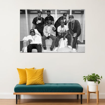 N.w.a Music Poster Iconic Rap Legends Wall Print