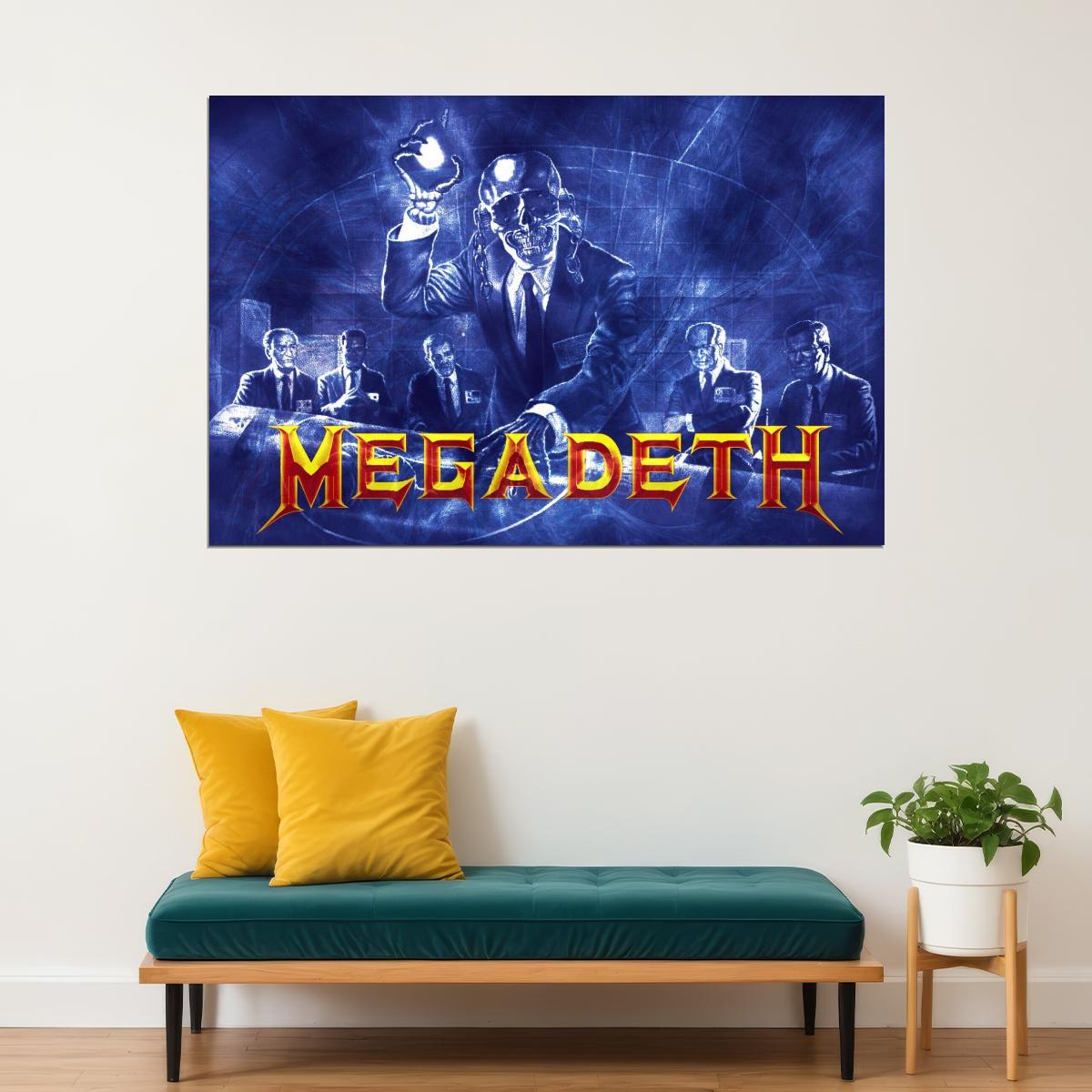 Megadeth Music Poster Iconic Heavy Metal Band Wall Print - xonomax