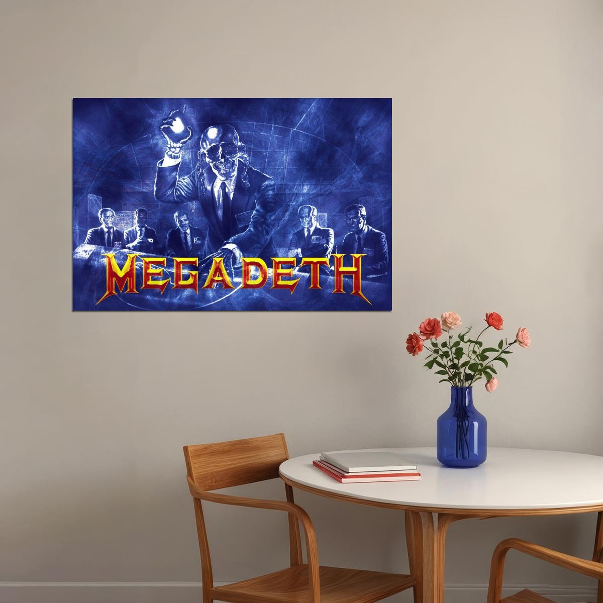 Megadeth Music Poster Iconic Heavy Metal Band Wall Print - xonomax