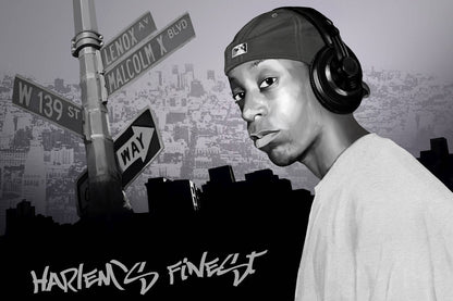 Big L Poster Hip-hop Music Wall Art Rap Artist Print