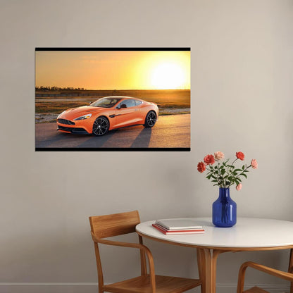 Aston Martin Poster Luxury Sports Car Wall Art Supercar Print - xonomax