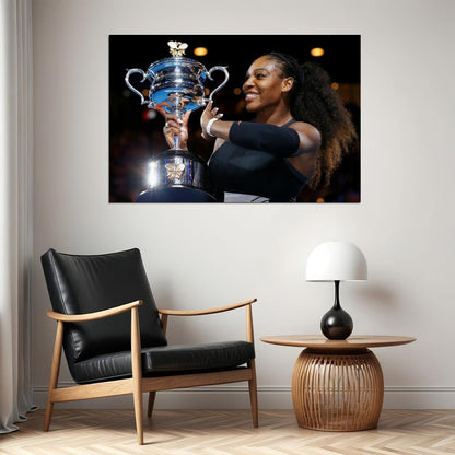 Serena Williams Tennis Poster Legendary Athlete Motivational Sports Print