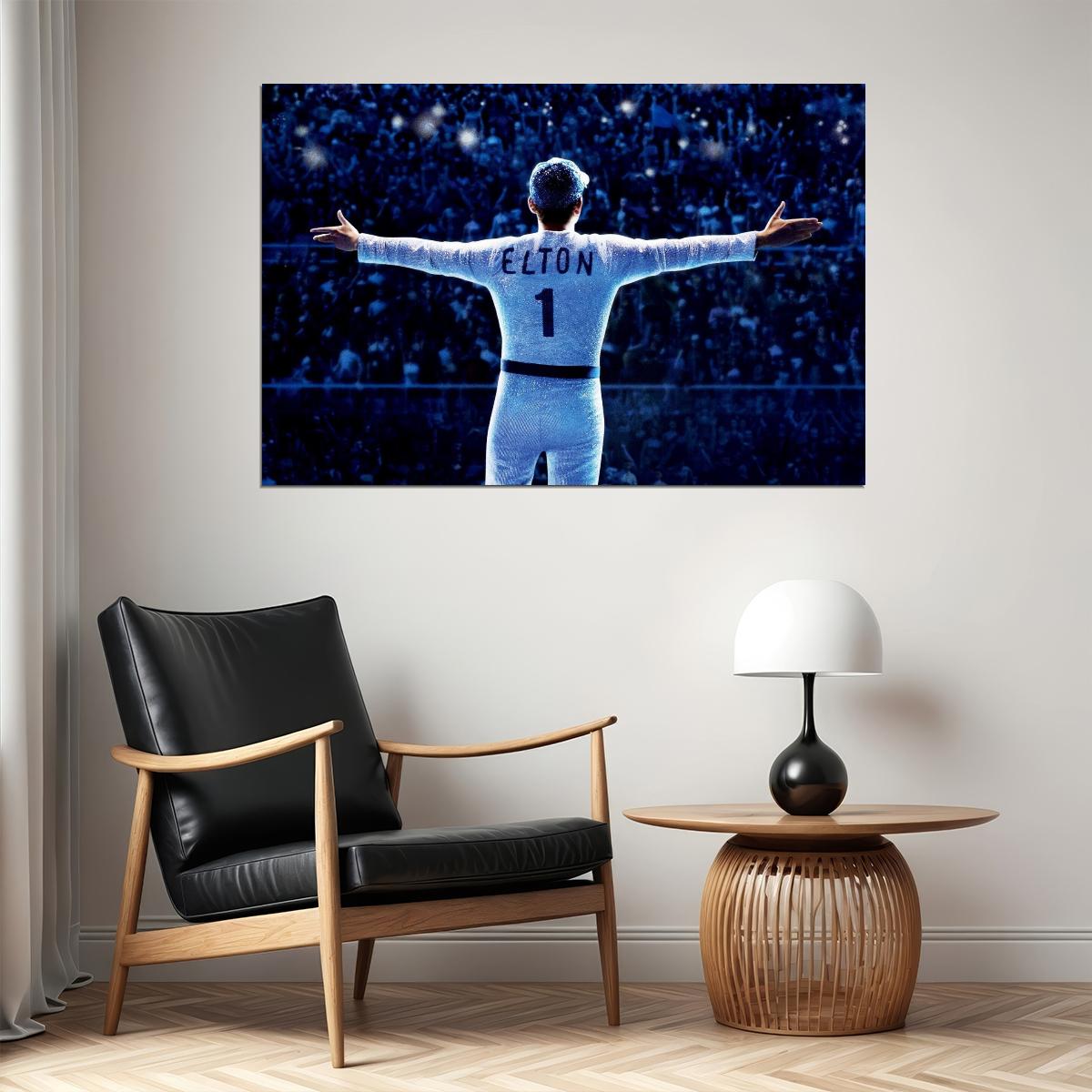 Elton John Poster Music Legend Wall Art Singer-songwriter Print - xonomax