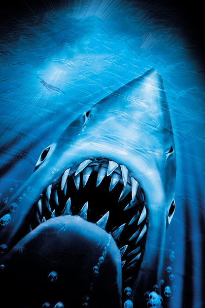 Jaws Shark Movie Poster Classic Horror Film Wall Art