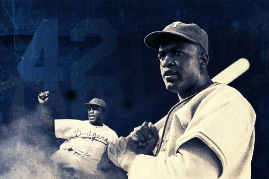 Jackie Robinson Baseball Poster Legend Player Sports Wall Art Motivational Sports Print