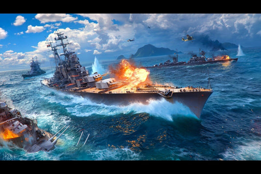 World Of Warships Video Game Poster