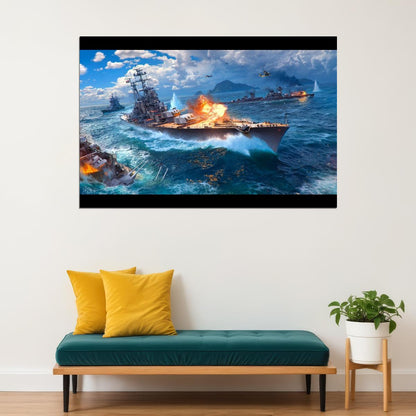 World Of Warships Video Game Poster