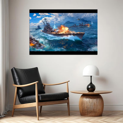 World Of Warships Video Game Poster