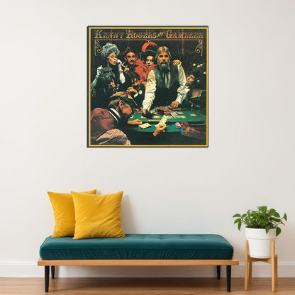 Kenny Rogers The Gambler Album Cover Art Music Poster Country Wall Print - xonomax