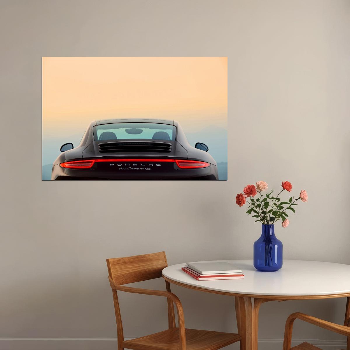 Porsche Boxster Car Poster Sports Supercar Vehicle Wall Art - xonomax