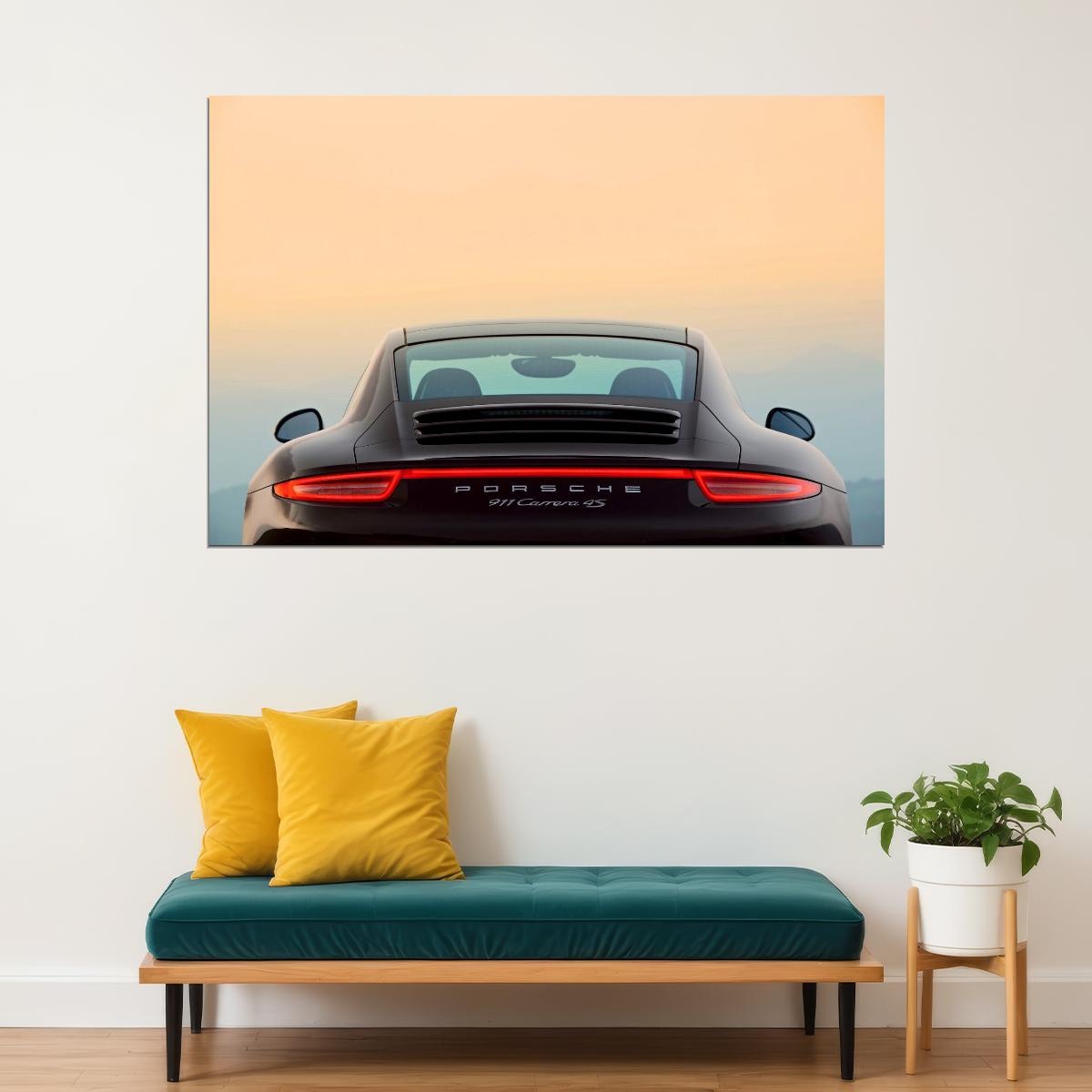 Porsche Boxster Car Poster Sports Supercar Vehicle Wall Art - xonomax