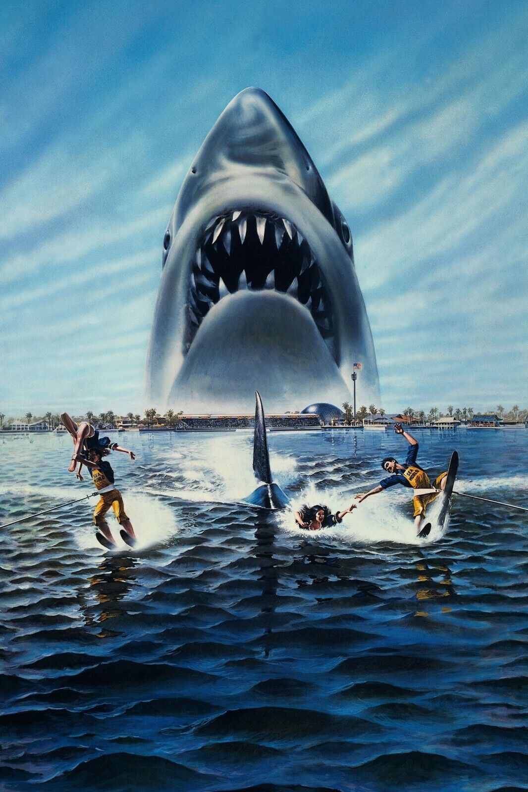 Jaws Shark Movie Poster Classic Horror Film Wall Art