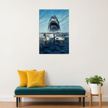 Jaws Shark Movie Poster Classic Horror Film Wall Art