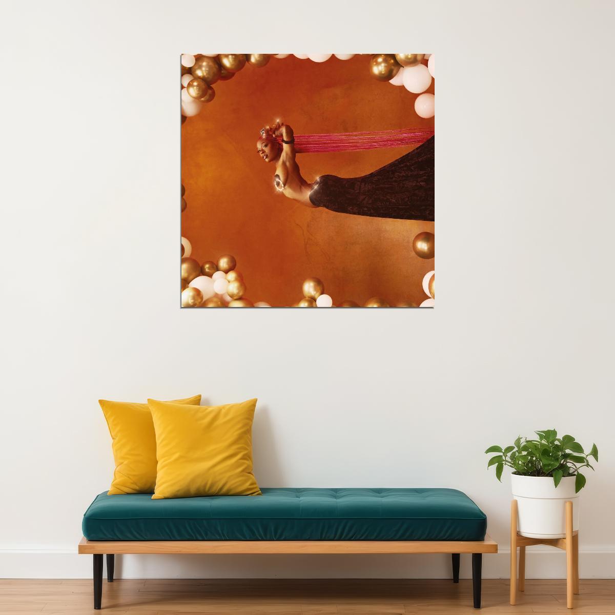 Sudan Archives Natural Brown Album Cover Art Music Poster Iconic Artist Print - xonomax