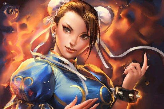 Street Fighter Chun-li Fighting Video Game Poster Gamer Wall Art