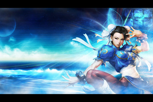 Street Fighter Chun-li Fighting Video Game Poster Gamer Wall Art