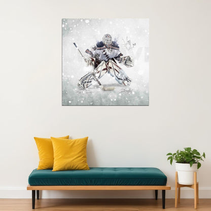 Henrik Lundqvist Nhl Hockey Poster Goalie Sports Print Wall Art