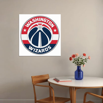 Washington Wizards Basketball Team Logo Poster