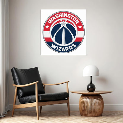 Washington Wizards Basketball Team Logo Poster