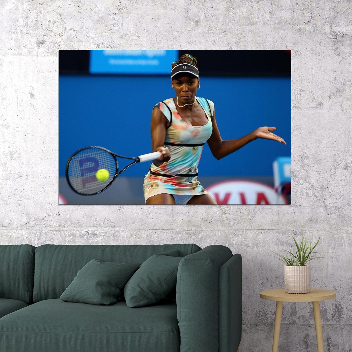 Venus Williams Tennis Legend Poster Iconic Athlete Sports Wall Art Inspirational Print