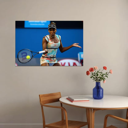 Venus Williams Tennis Legend Poster Iconic Athlete Sports Wall Art Inspirational Print