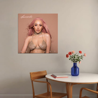 Doja Cat Poster Pop Music Wall Art Singer-songwriter Print
