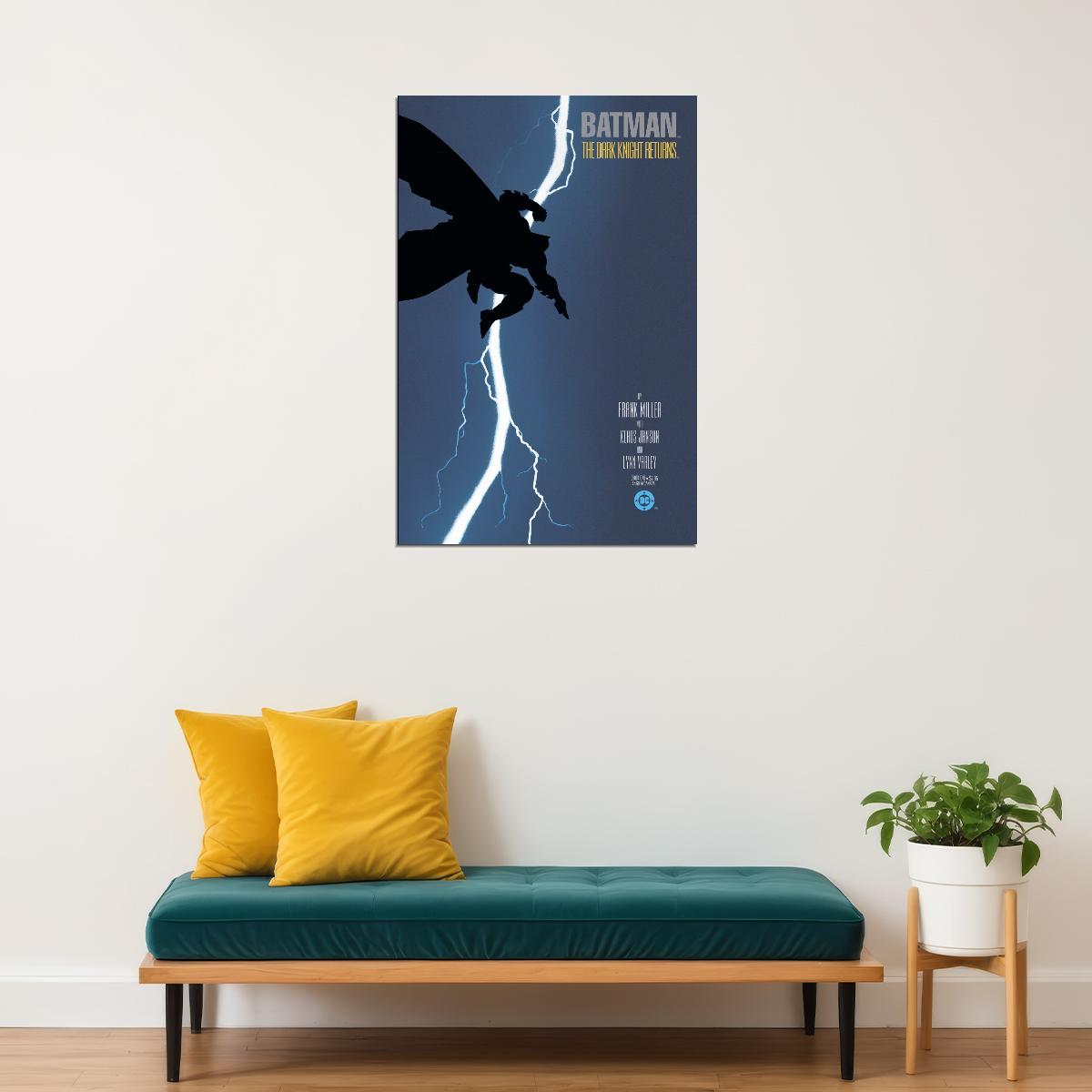 Batman The Dark Knight Movie Poster Dc Comics Superhero Wall Art Comic Book Film Print