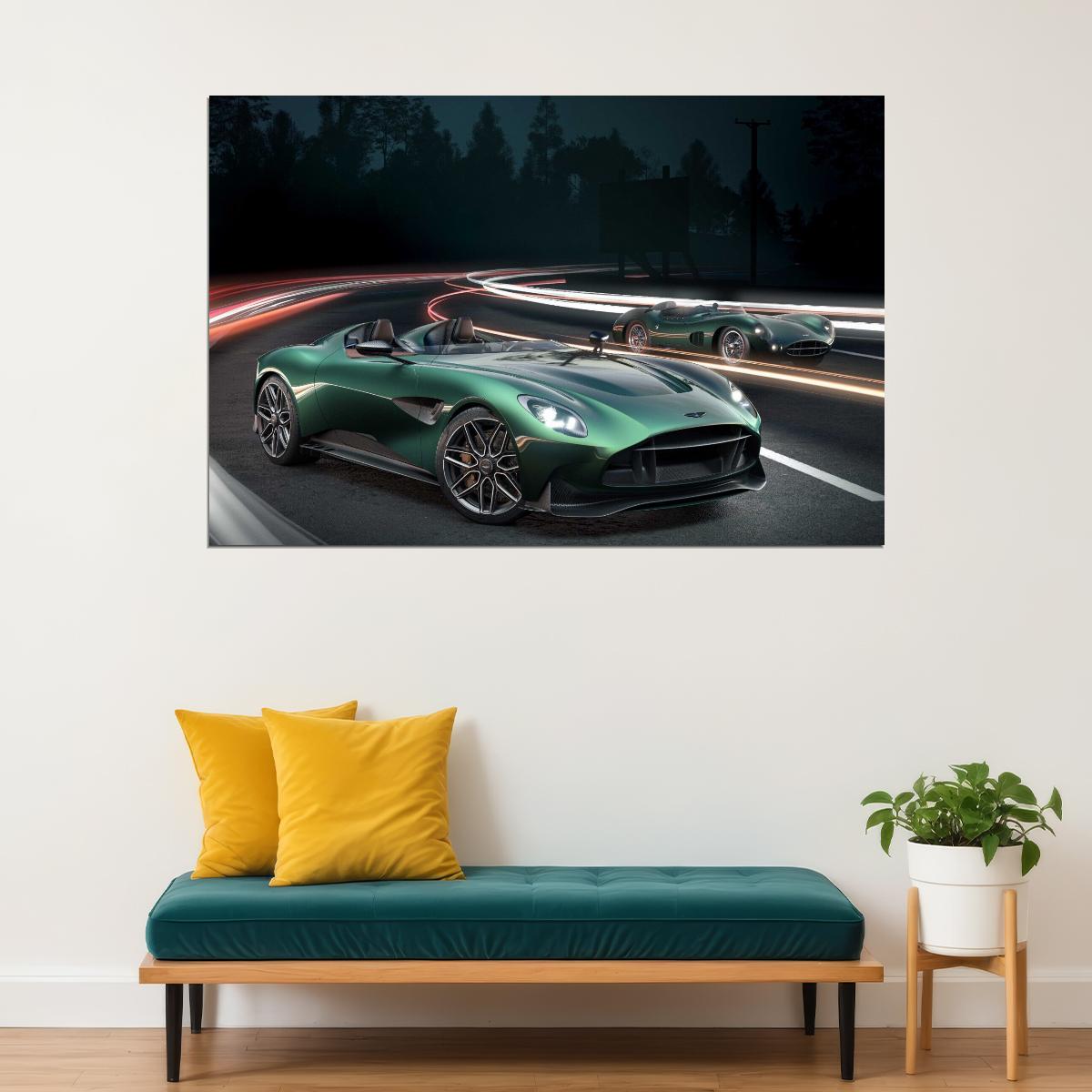 Aston Martin Poster Luxury Sports Car Wall Art Supercar Print