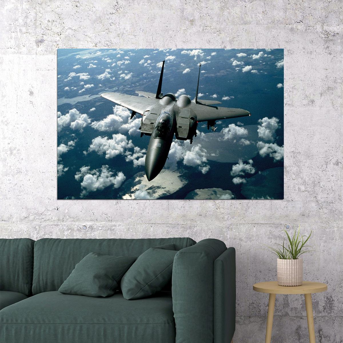 Fighter Jets Poster Military Aircraft Wall Art Aviation Enthusiast Print