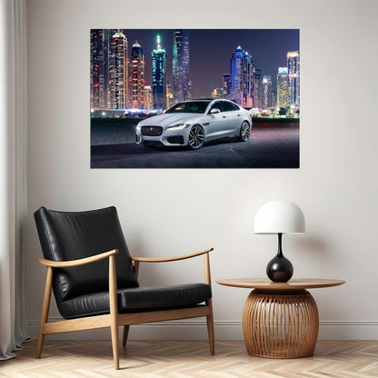 Jaguar Supercar Poster Sports Vehicle Wall Art Luxury Sports Car Print