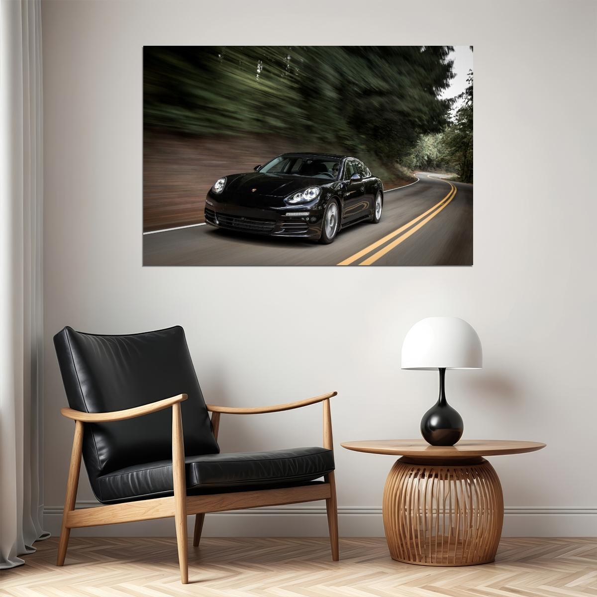 Porsche Boxster Car Poster Sports Supercar Vehicle Wall Art