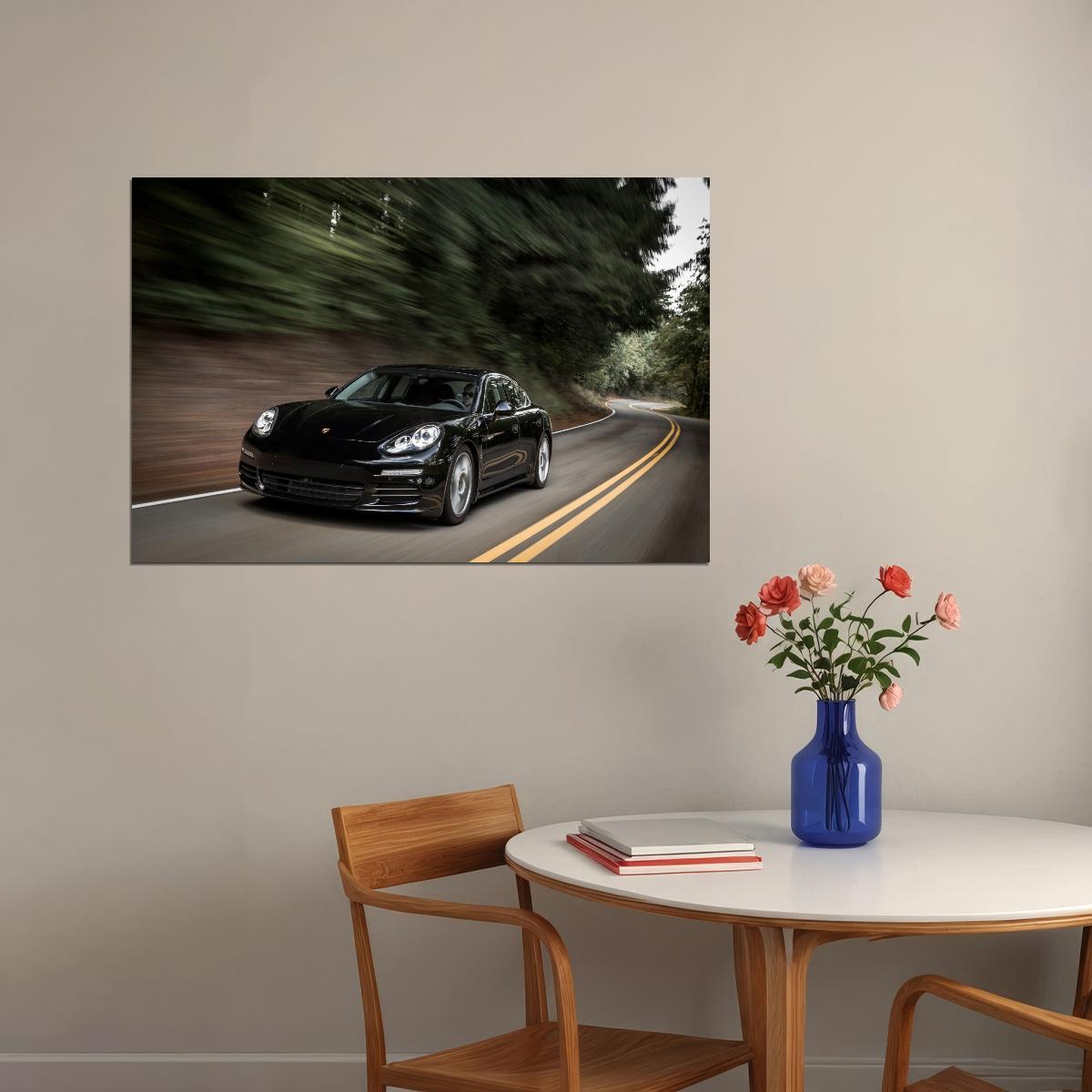 Porsche Boxster Car Poster Sports Supercar Vehicle Wall Art