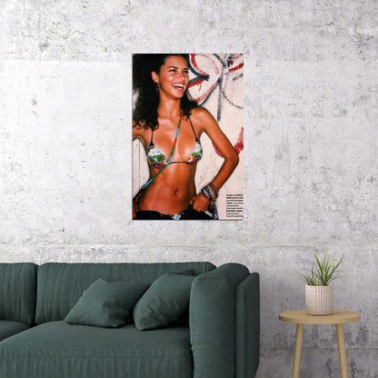 Adriana Lima 90s Supermodel Poster Fashion Wall Art Vintage Model Print