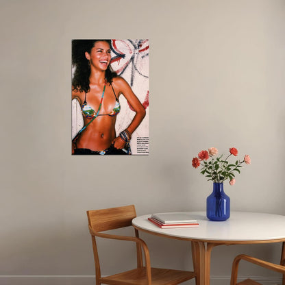 Adriana Lima 90s Supermodel Poster Fashion Wall Art Vintage Model Print