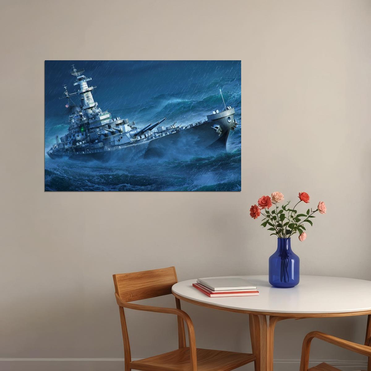 Warships Battleships World Of Warships Video Game Poster