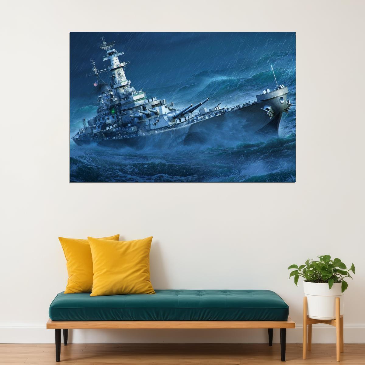 Warships Battleships World Of Warships Video Game Poster