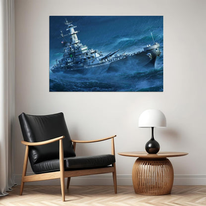 Warships Battleships World Of Warships Video Game Poster