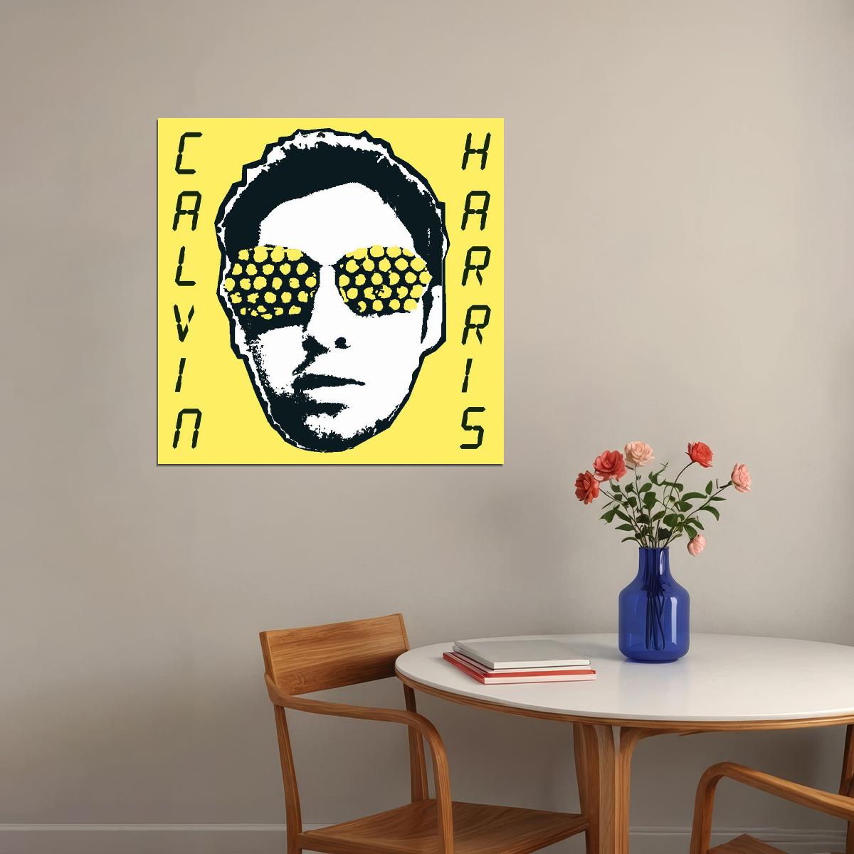 Calvin Harris Poster Electronic Music Wall Art Dj Producer Print - xonomax